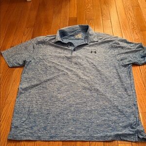 Under Armour Men's Blue Polo Shirt - Size axle